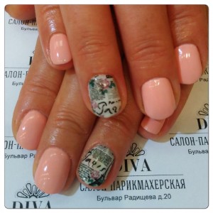 Покрытие гель лак (Shellac) + маникюр + дизайн 590 руб.
