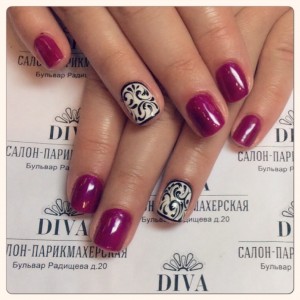 Покрытие гель лак (Shellac) + маникюр + дизайн 590 руб.
