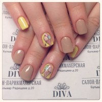 Покрытие гель лак (Shellac) + маникюр + дизайн 590 руб.